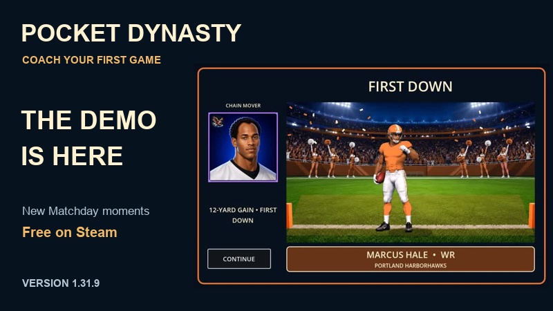 Pocket Dynasty free Steam demo release artwork